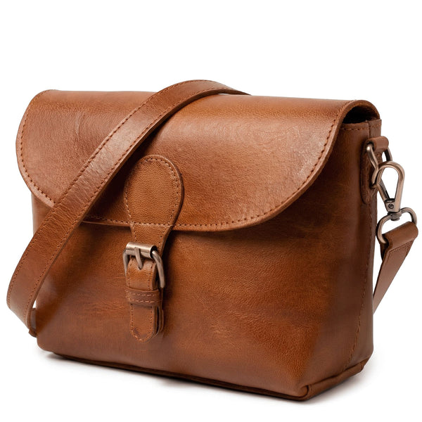 SH Leder Echt lederen schoudertas schoudertas handtassen clutch kleine tas avondtas 23x13cm Jennie G323, Donker Cognac, Small SH Leder Echt lederen schoudertas schoudertas handtassen clutch kleine tas avondtas 23x13cm Jennie G323, Donker Cognac, Small