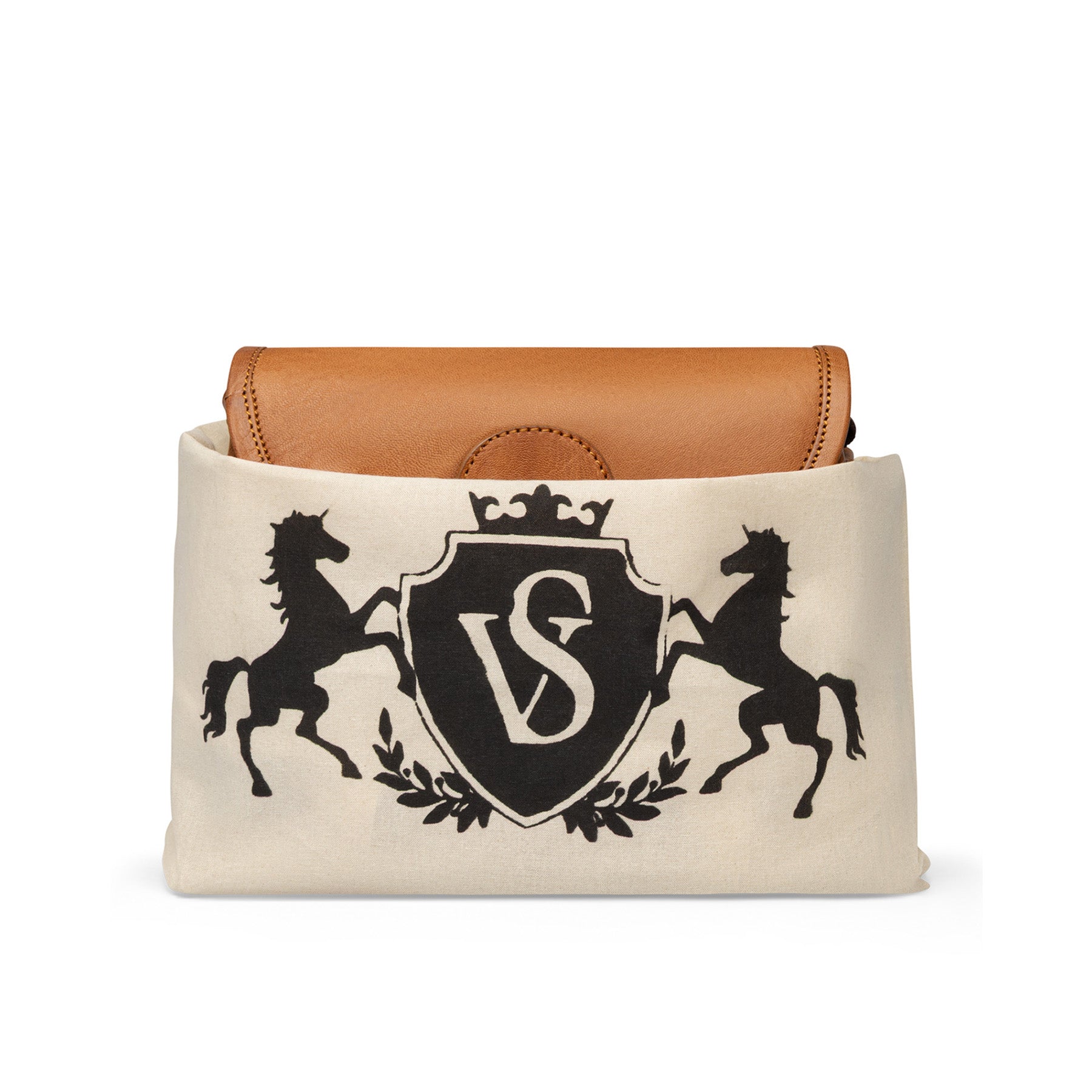LORI brown goatskin shoulder bag