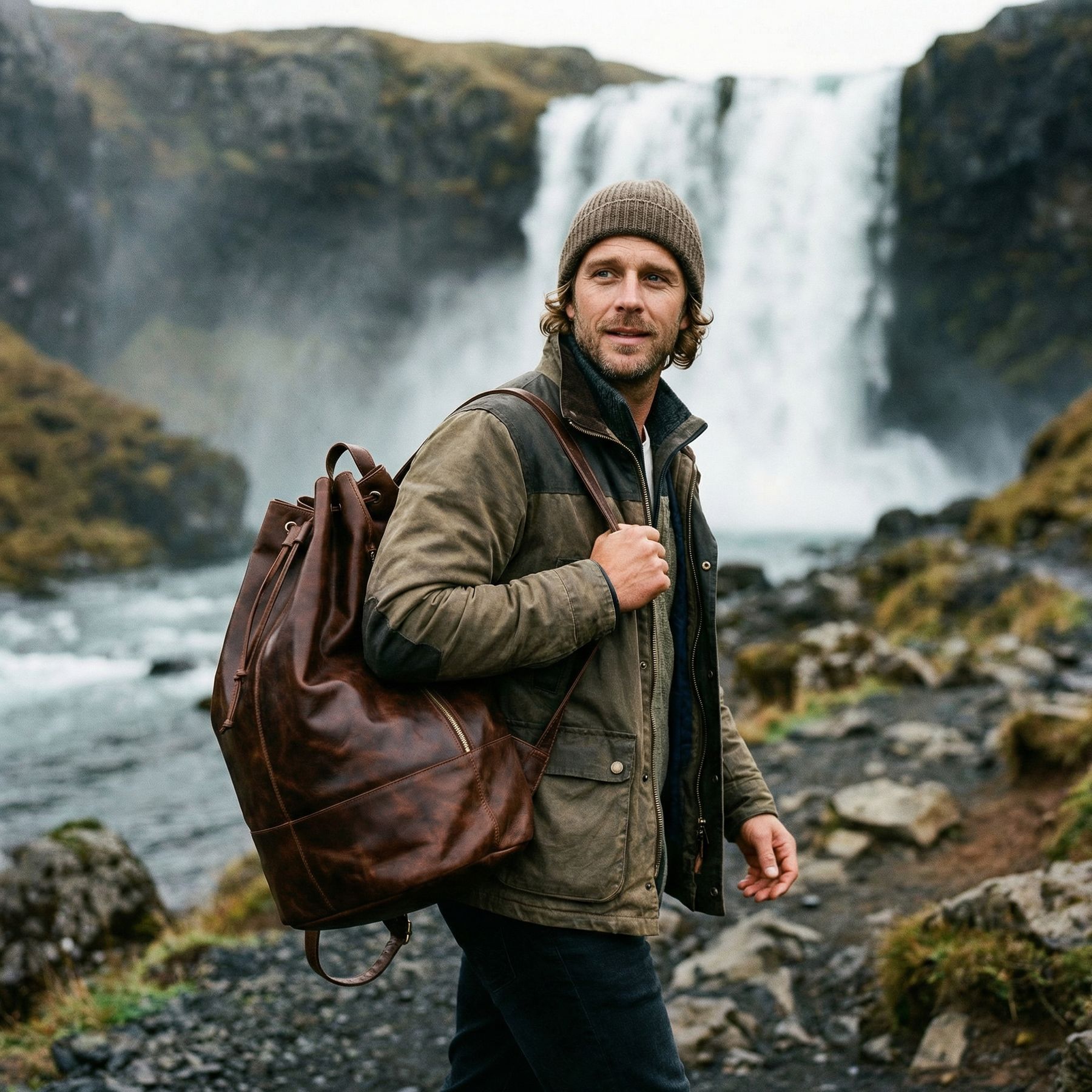 SID & VAIN matchsack HEATHROW braun-cognac 26468