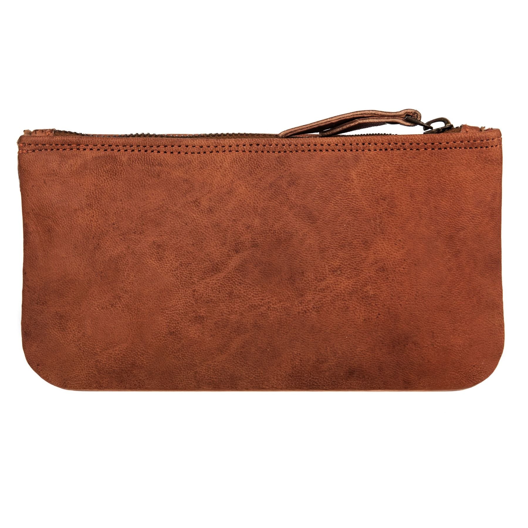 SID & VAIN Kosmetiktäschchen Leder SEDONA chestnut Etui MakeUp Bag 48647