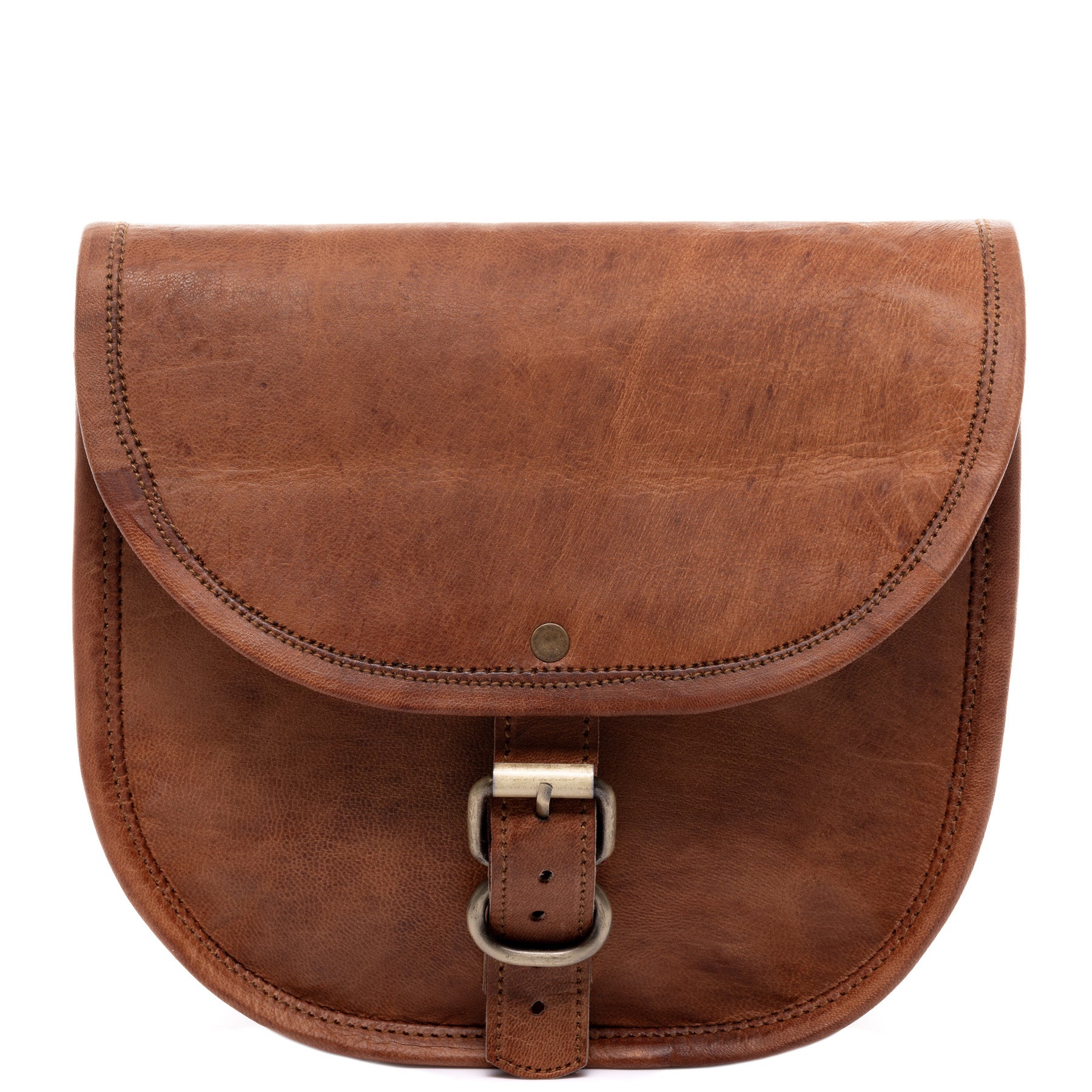 SID & VAIN Umhängetasche Leder AUBREY braun Schultertasche 43802