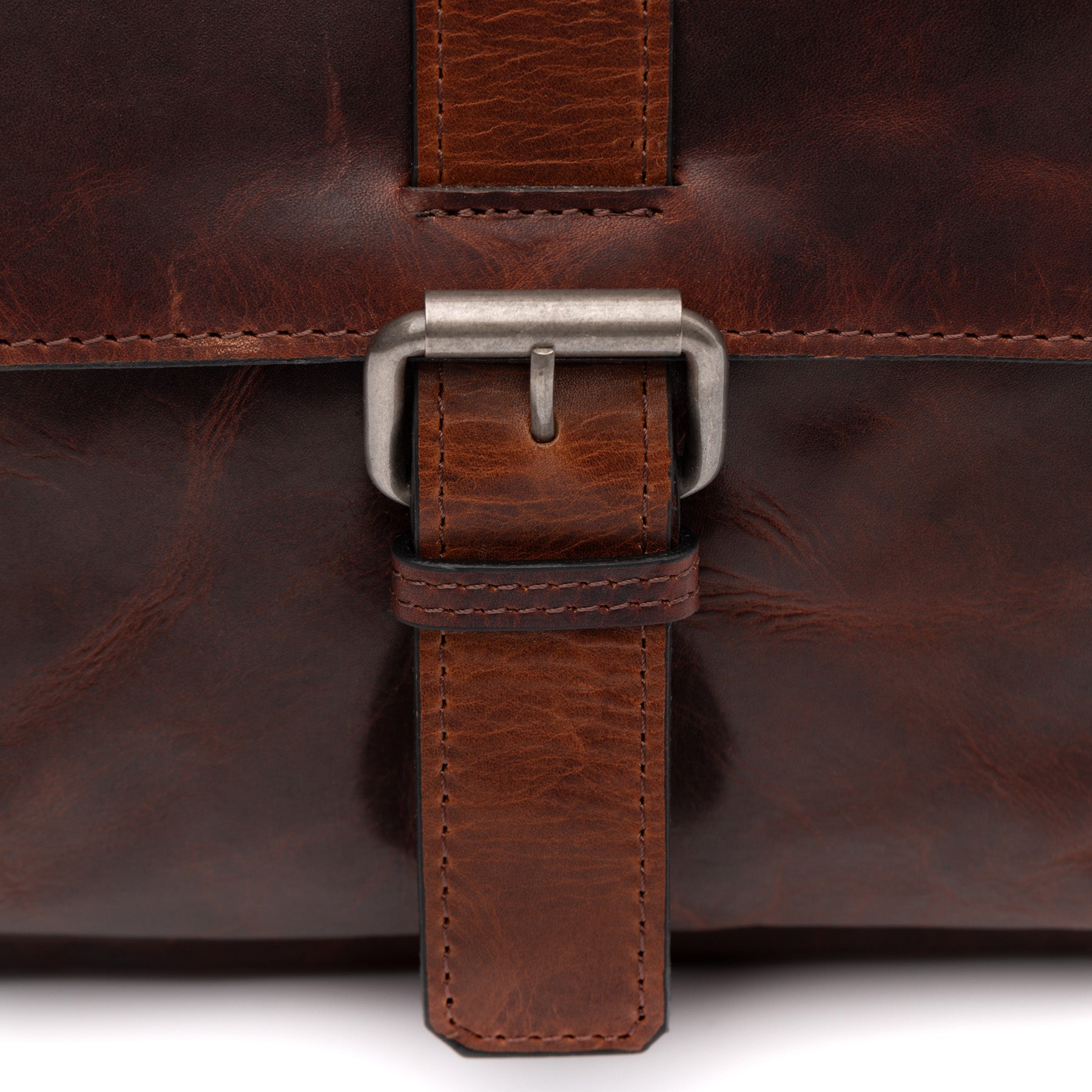 SID & VAIN Messenger Bag Leder GRAHAM kastanienbraun 45631