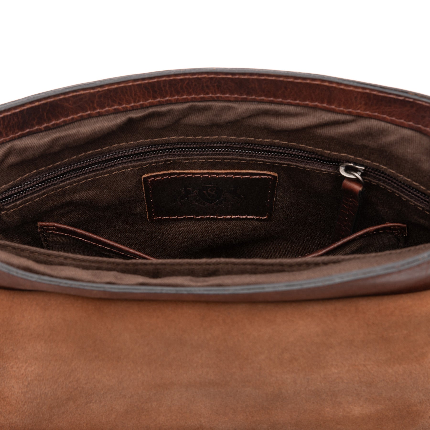 Umhängetasche Leder braun GRAHAM Schultertasche