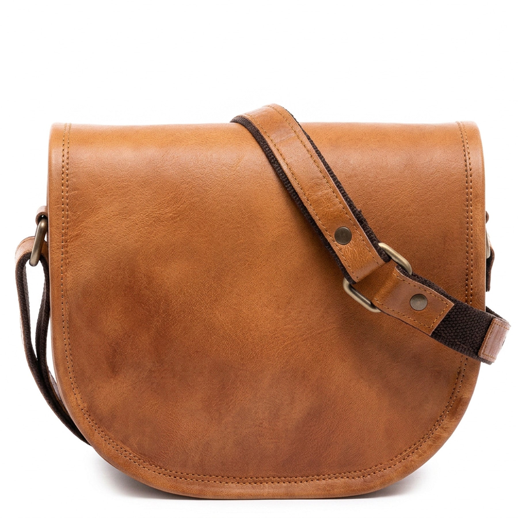 Schultertasche Ziegenleder frontal