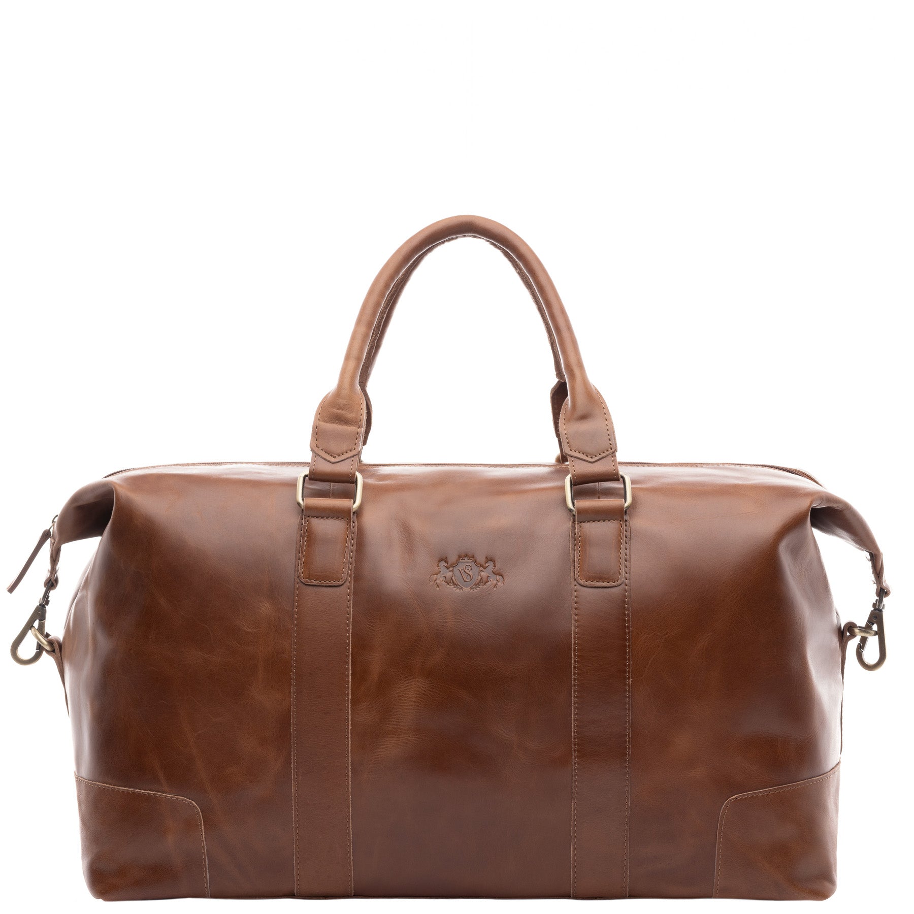 SID & VAIN Weekender Leder JEREMY Hellbraun Reisetasche 3