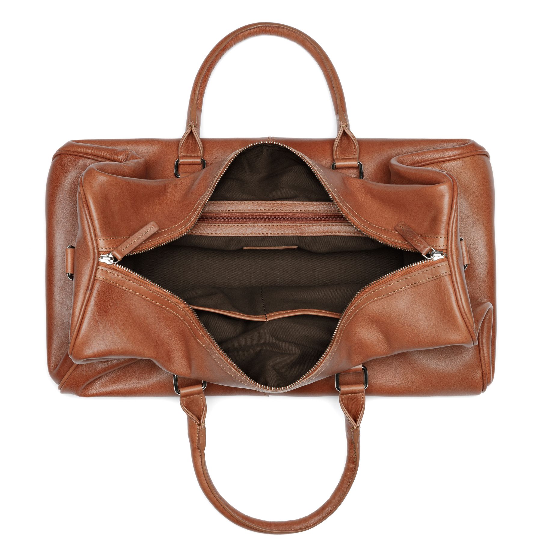 SID & VAIN Reisetasche Weekender Leder SEATTLE light-crunchy-tan 28114