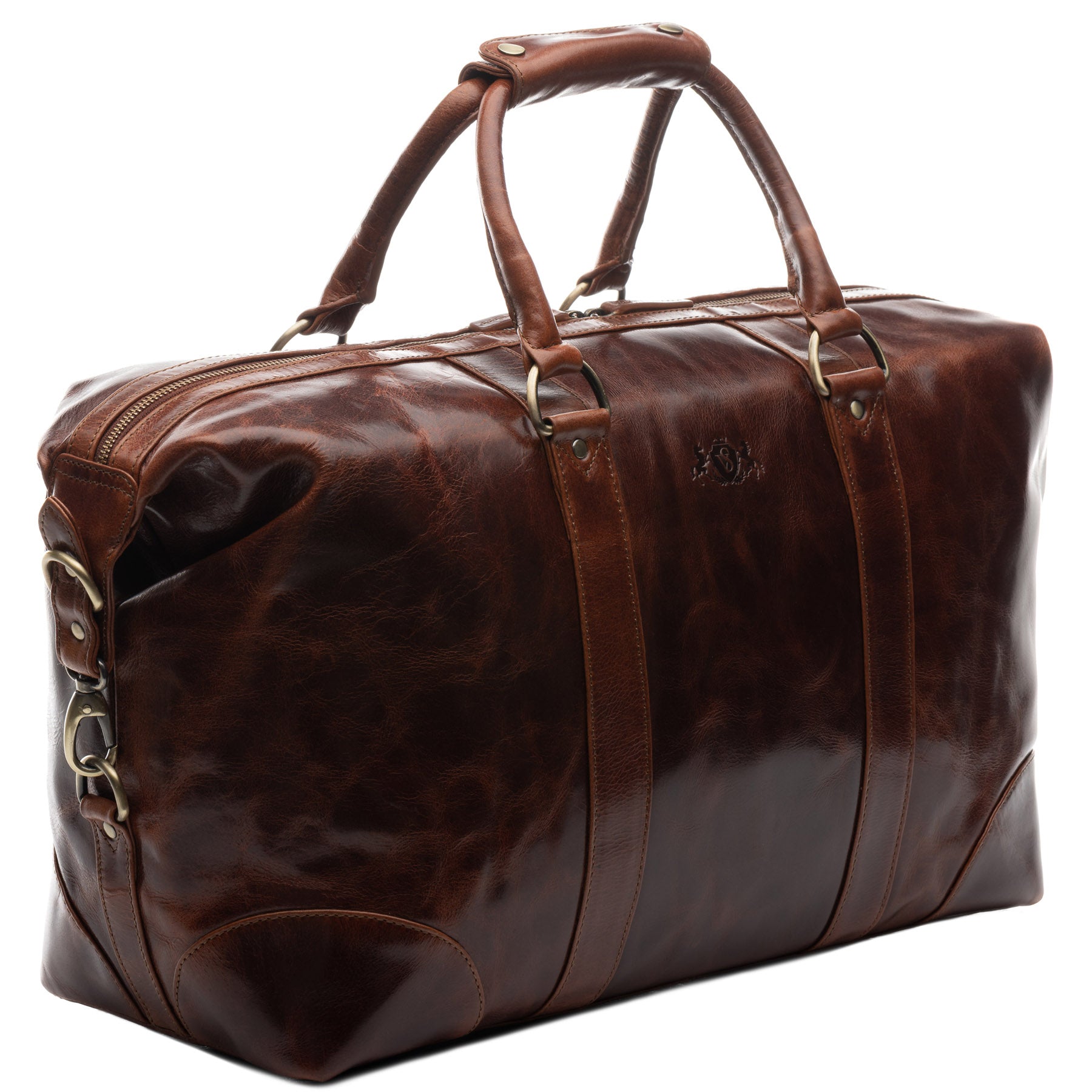 SID & VAIN Reisetasche Leder AUSTIN tan 38928
