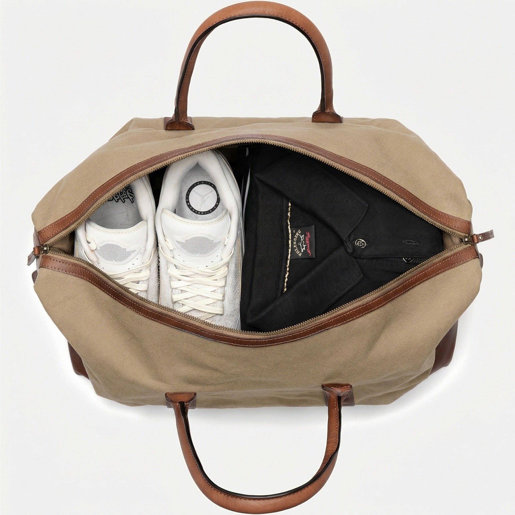 6498-SID & VAIN travel-l - L - H-75 - Lennox -brown CANVAS-PULL-UP-pack
