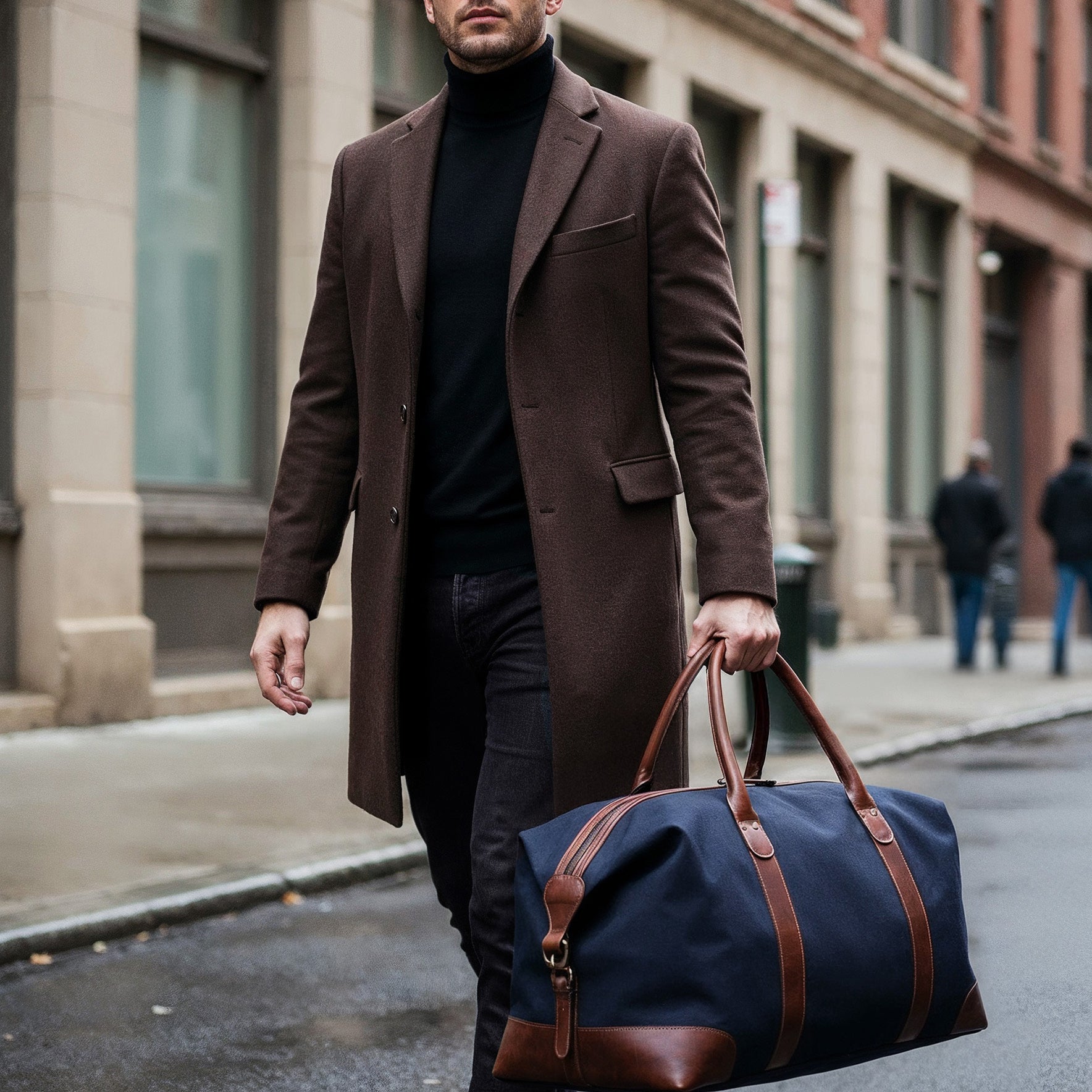 鞄 SID & VAIN travel bag Canvas LENNOX Weekender blue olive
