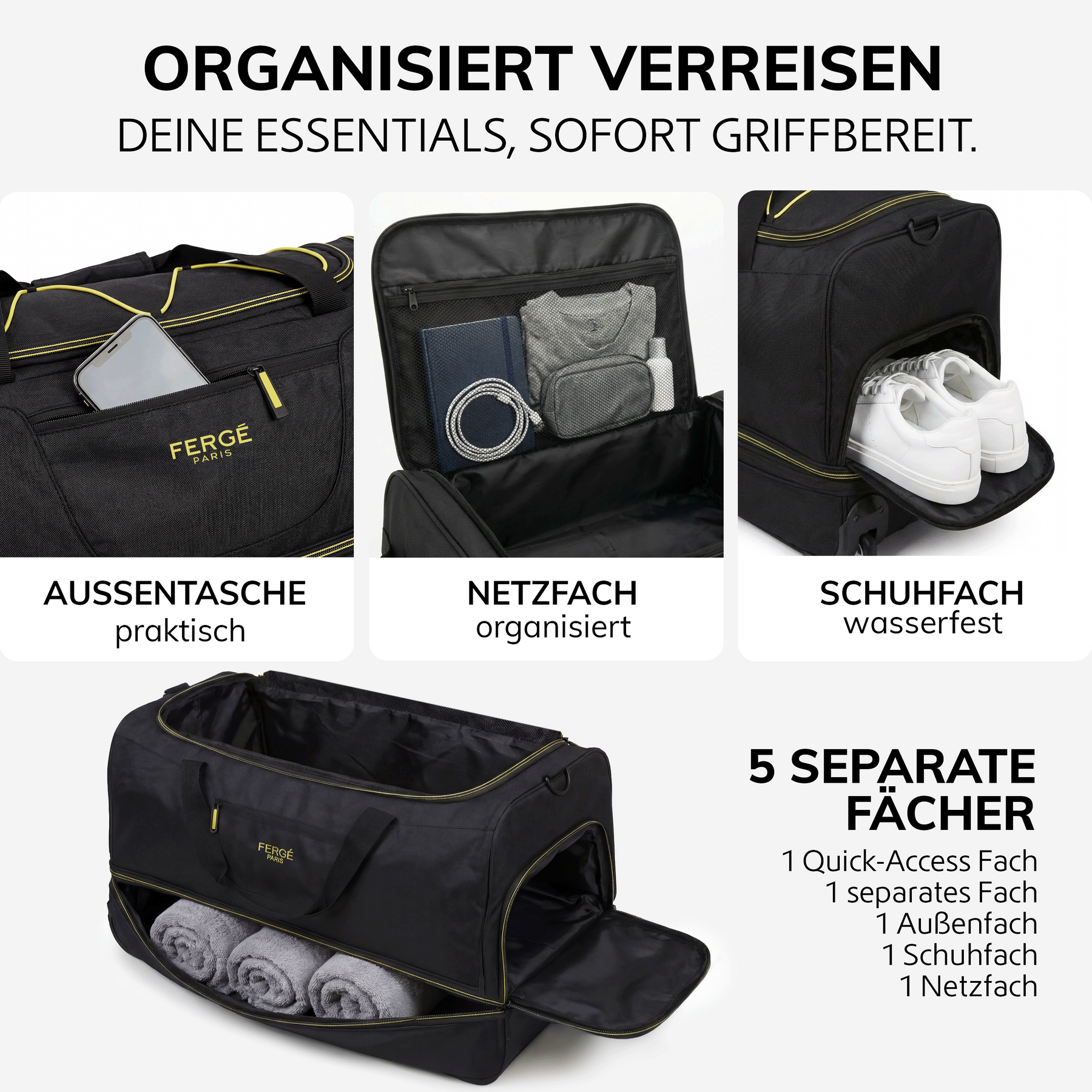 Reisetasche mit Rollen PARIS