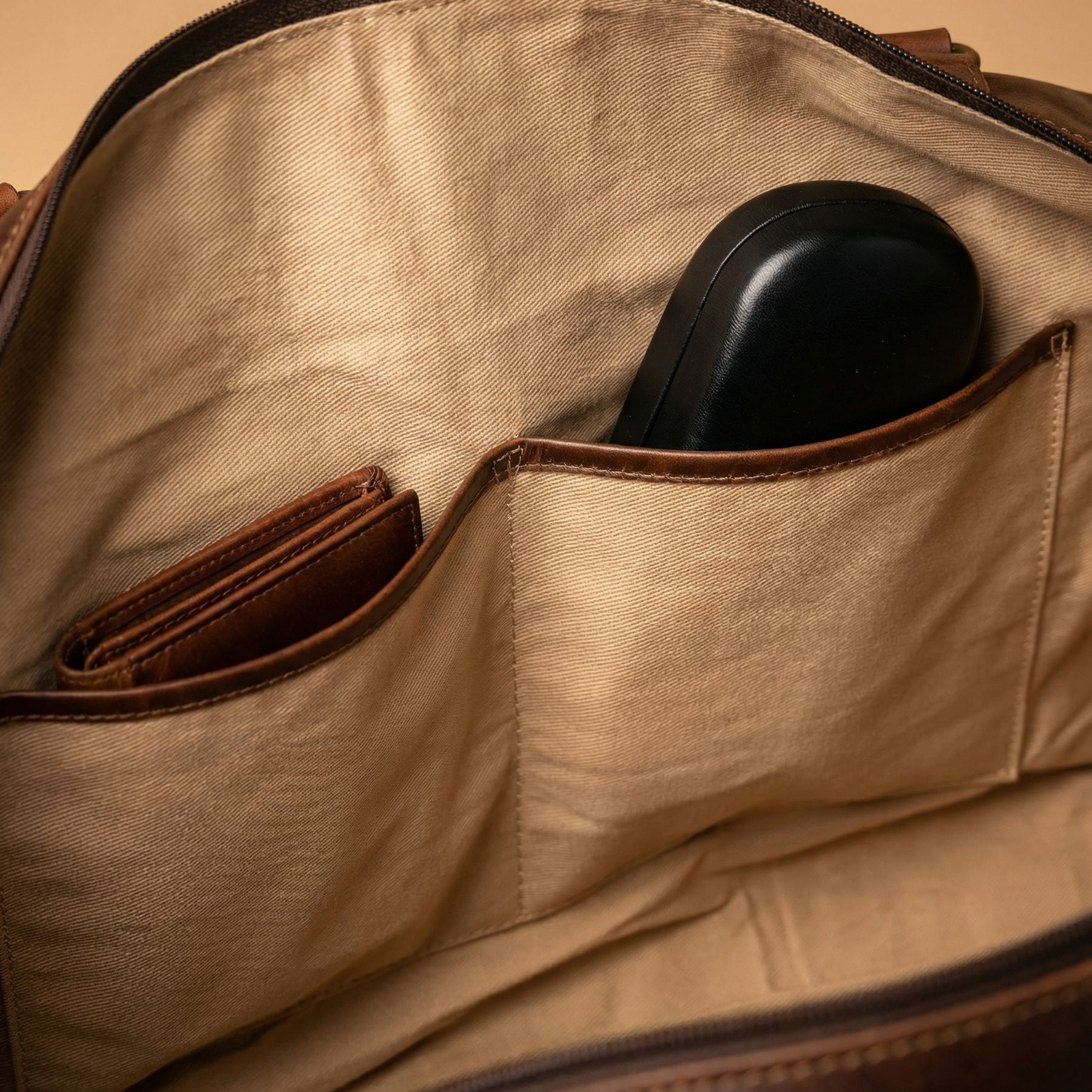 SID & VAIN Reisetasche groß Leder XL ZANE braun-cognac 32468