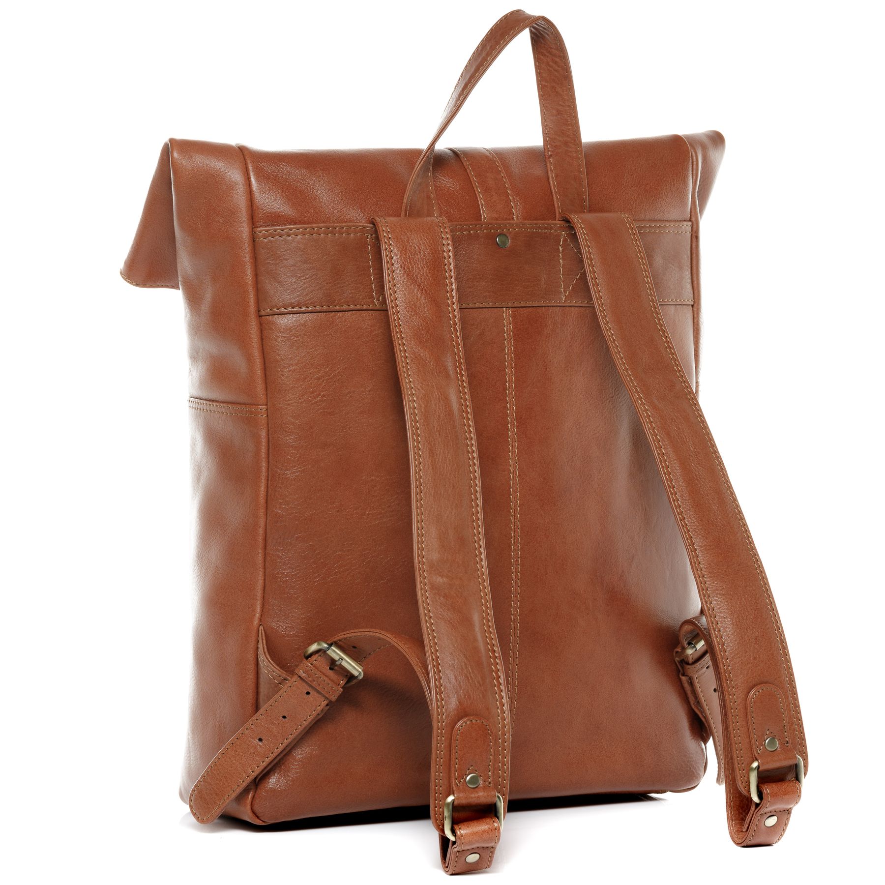SID & VAIN Rucksack Leder XL LEVI Zip light-crunchy-tan 28085