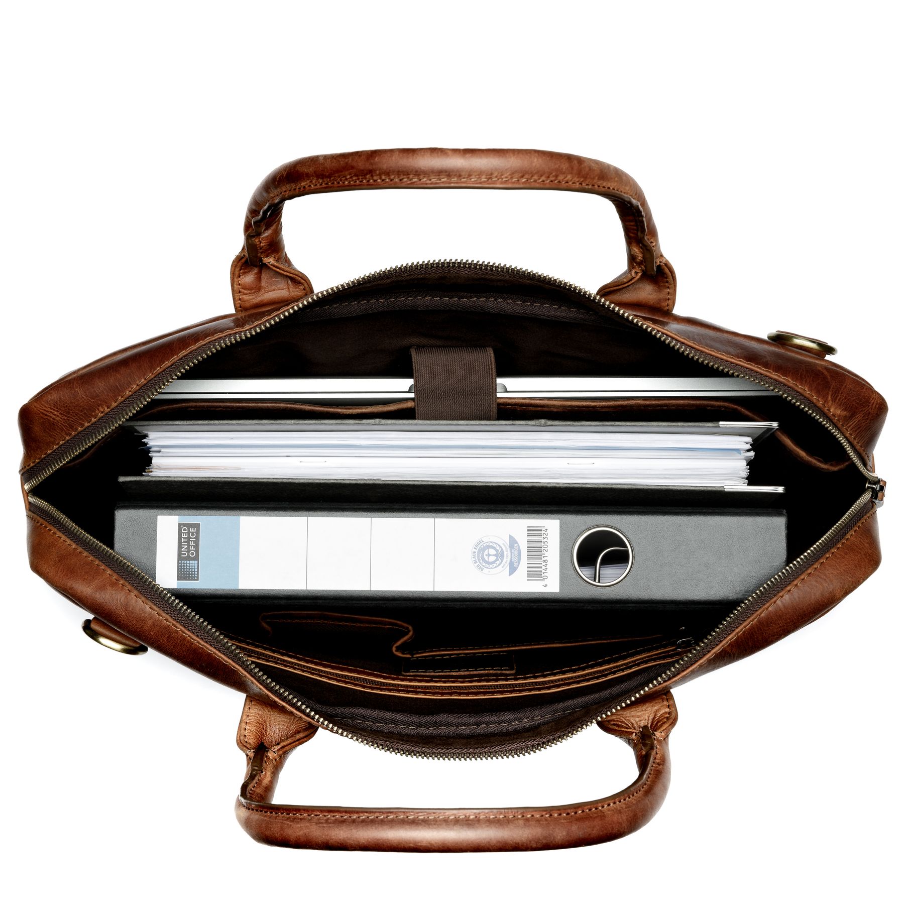 SID & VAIN Laptoptasche Leder Slim BOSTON  29358