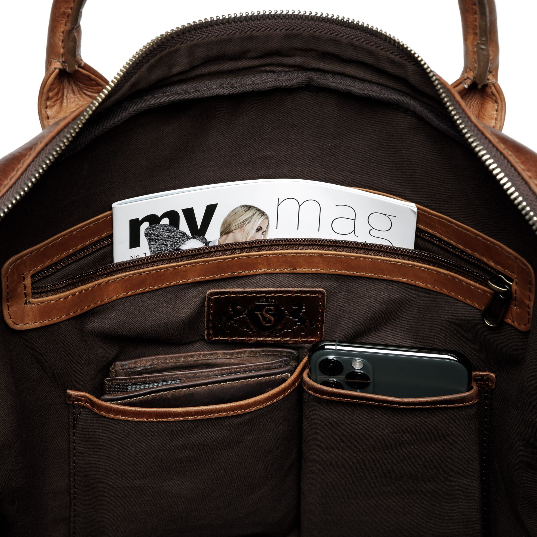 SID & VAIN Laptoptasche Leder Slim BOSTON  29359