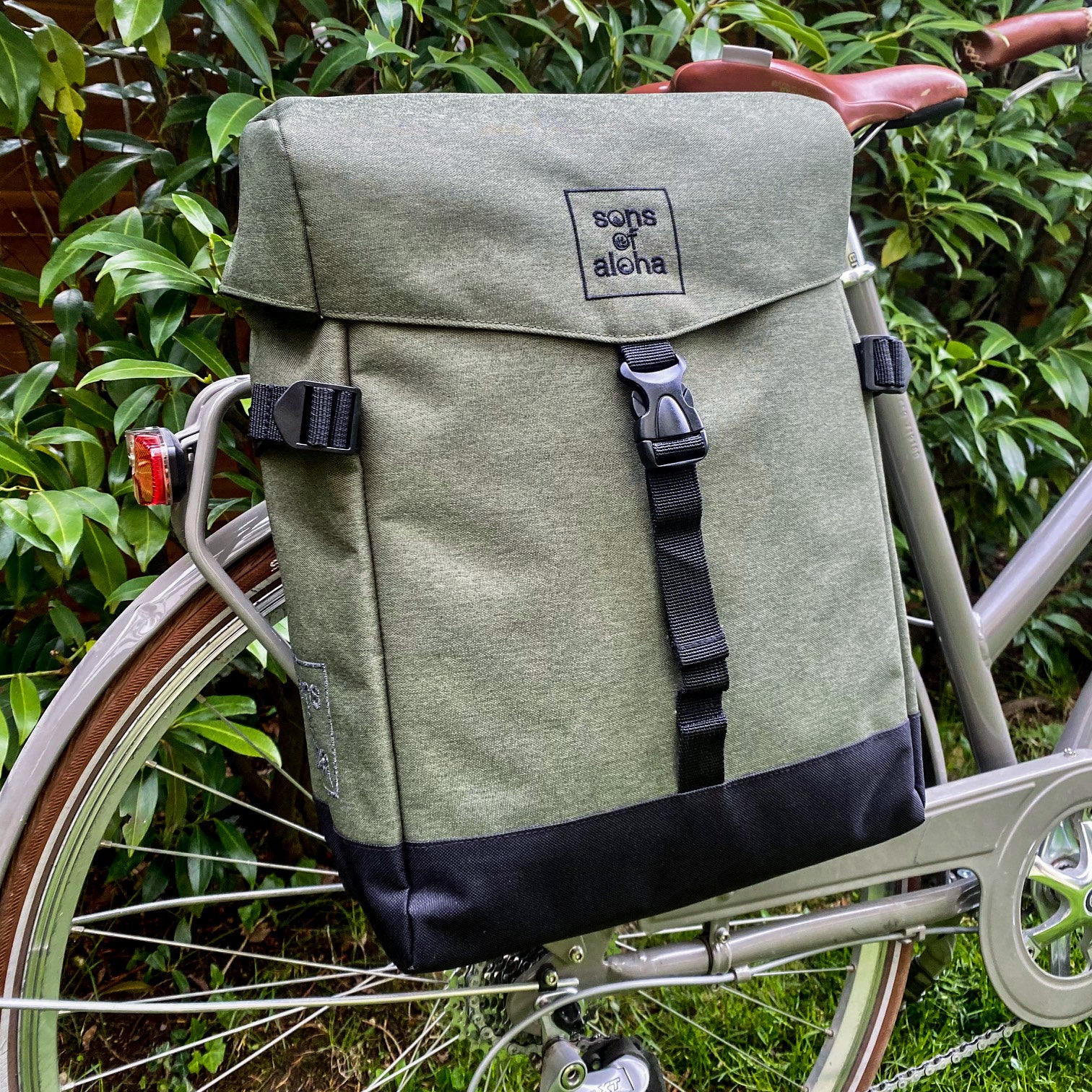 Fahrradtasche bikebag SONS OF ALOHA RPET KANE olive 35429