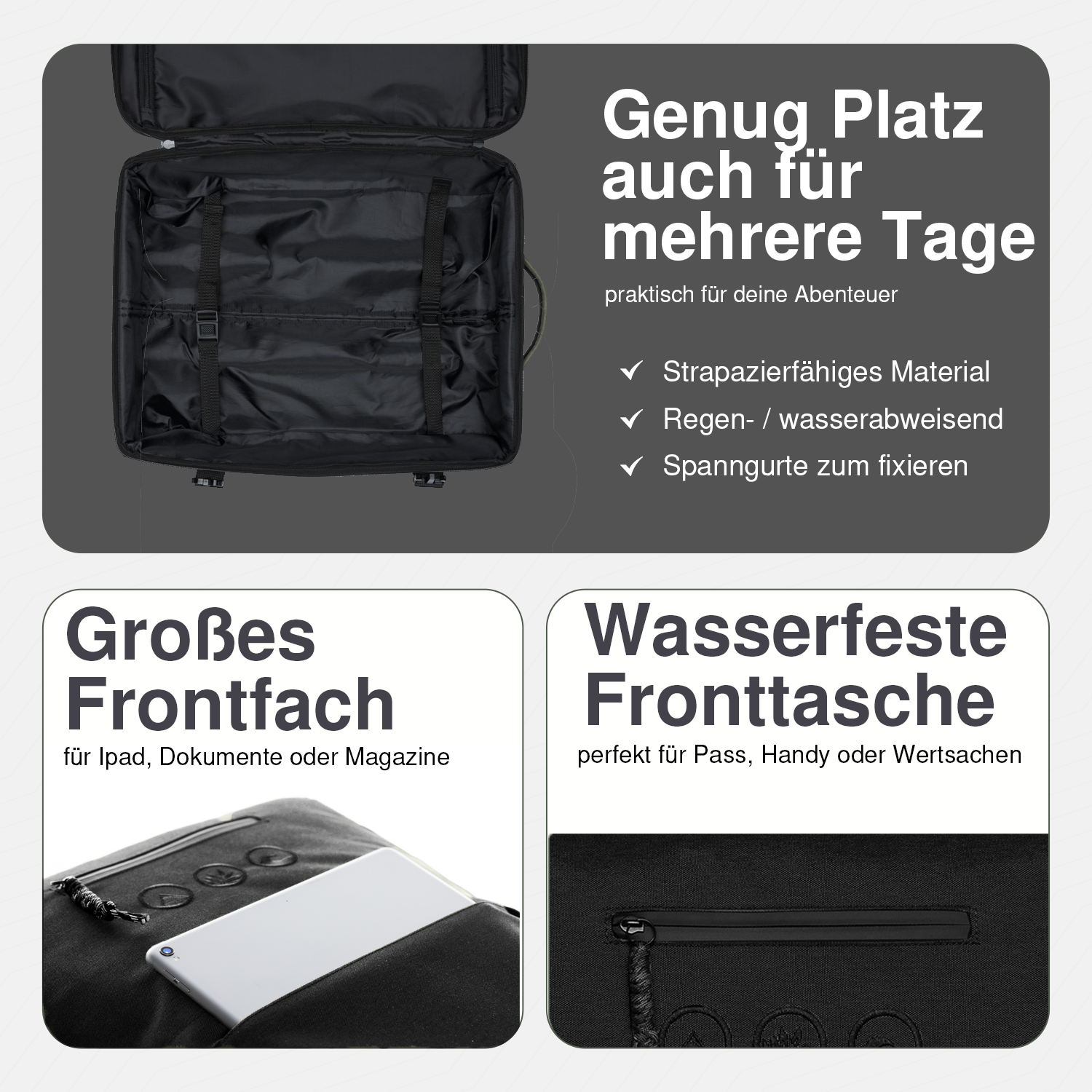 SONS OF ALOHA 2 in 1 Handgepäck-Koffer & Rucksack KANE 46117