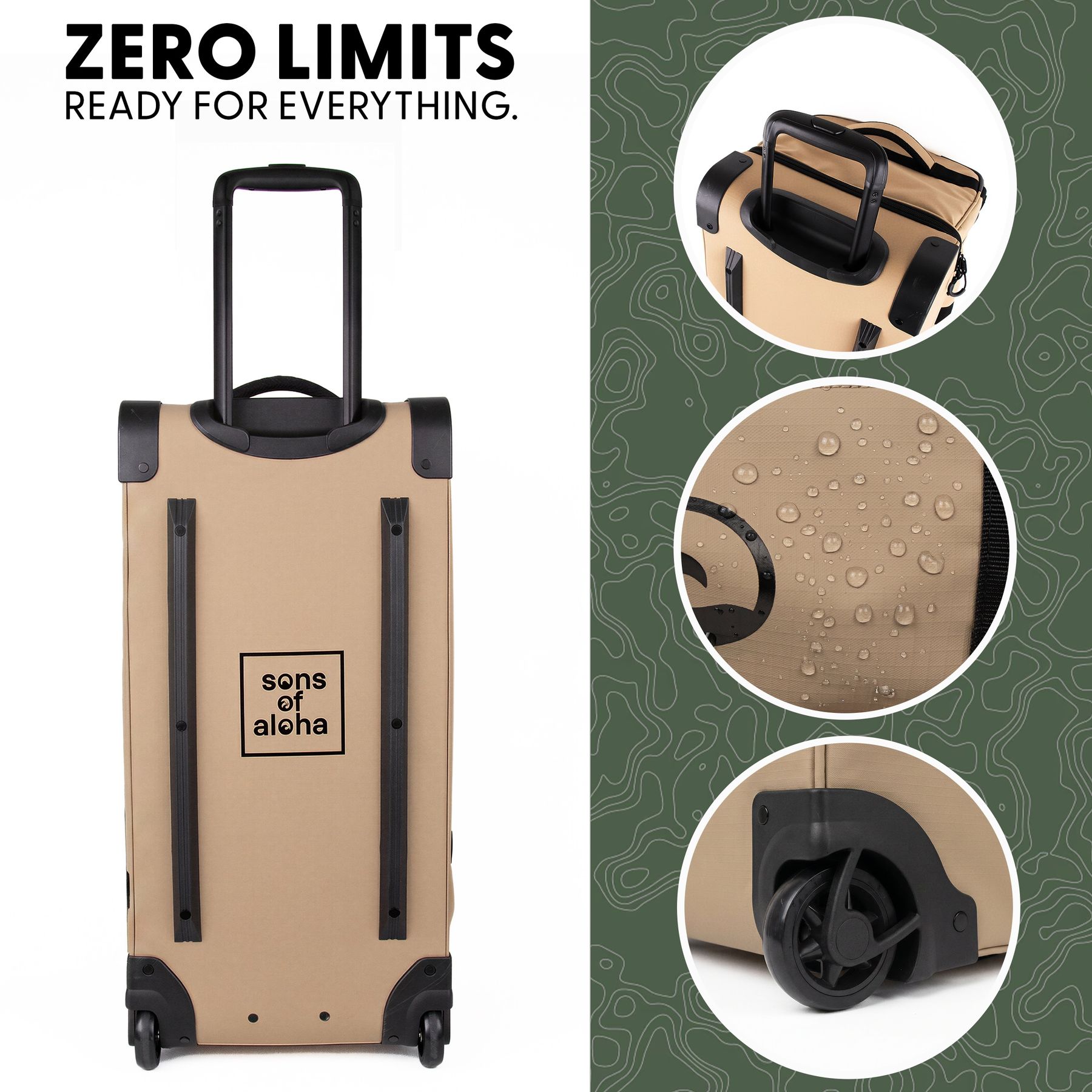 Reisetasche FLOW Rucksack & Trolley 3in1