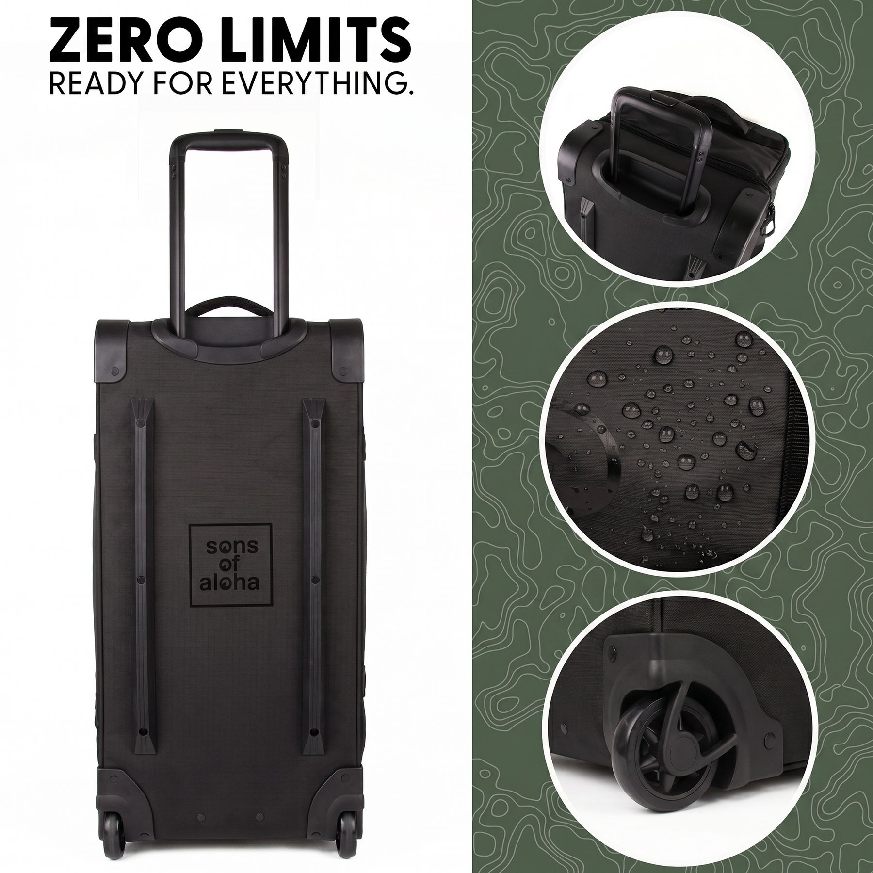 Reisetasche FLOW Rucksack & Trolley 3in1