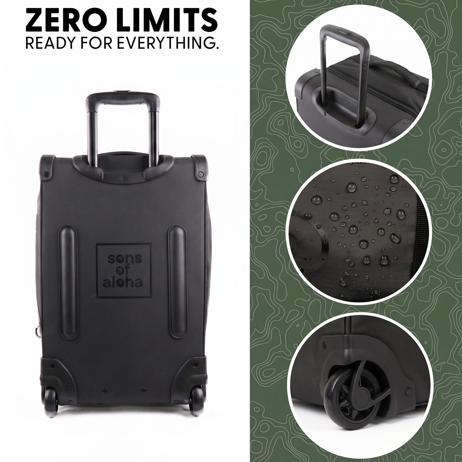 Reisetasche FLOW Rucksack & Trolley 3in1