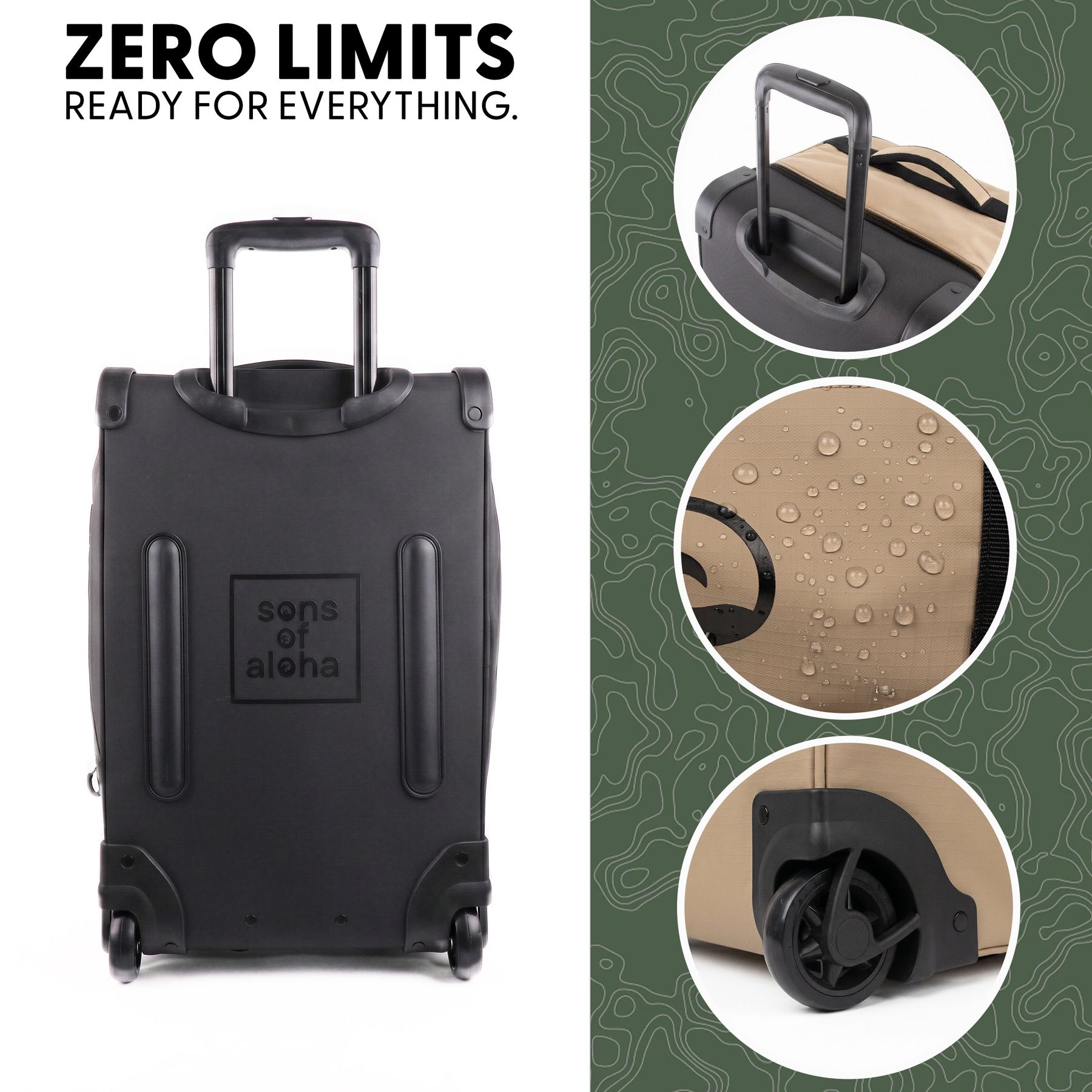 Reisetasche FLOW Rucksack & Trolley 3in1
