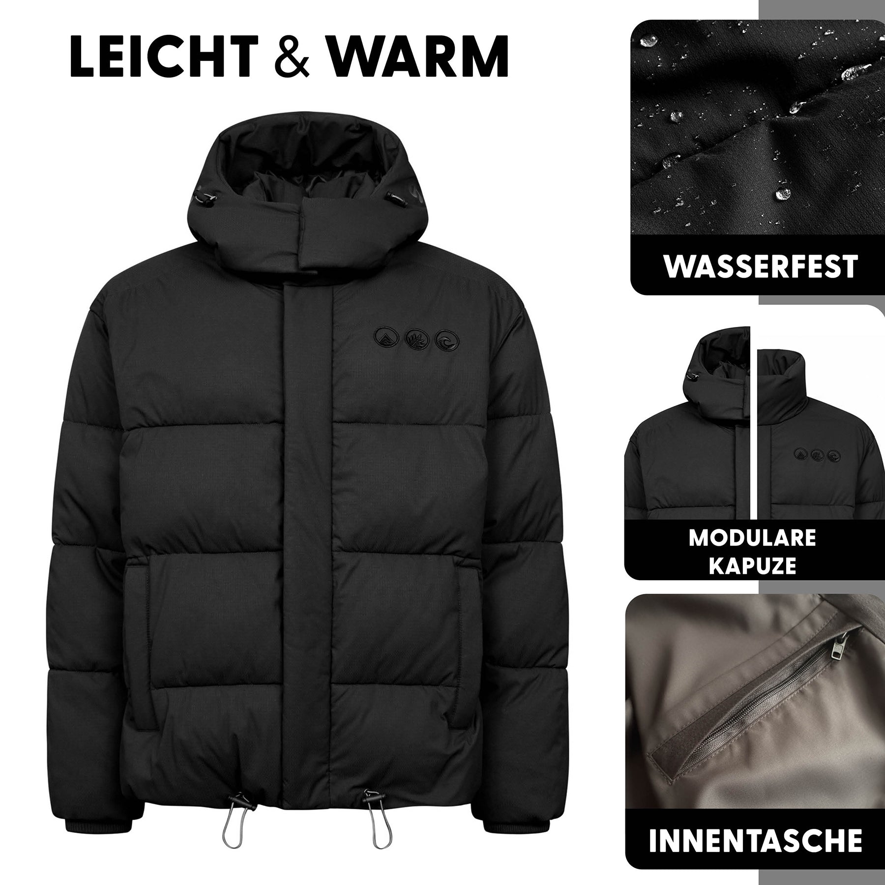 Down jacket with hood KAILANI Puffer Jacket