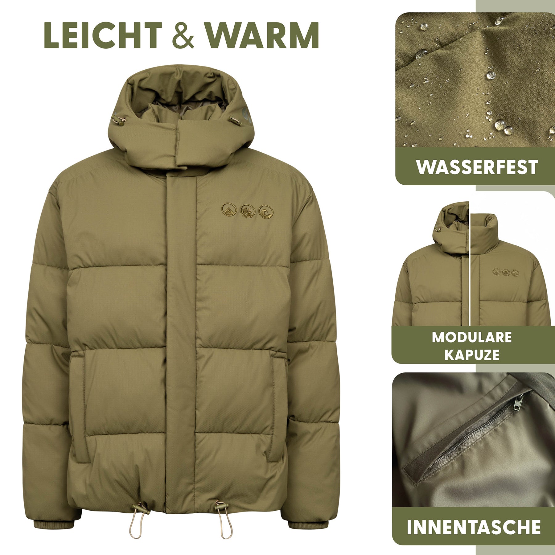 Down jacket with hood KAILANI Puffer Jacket