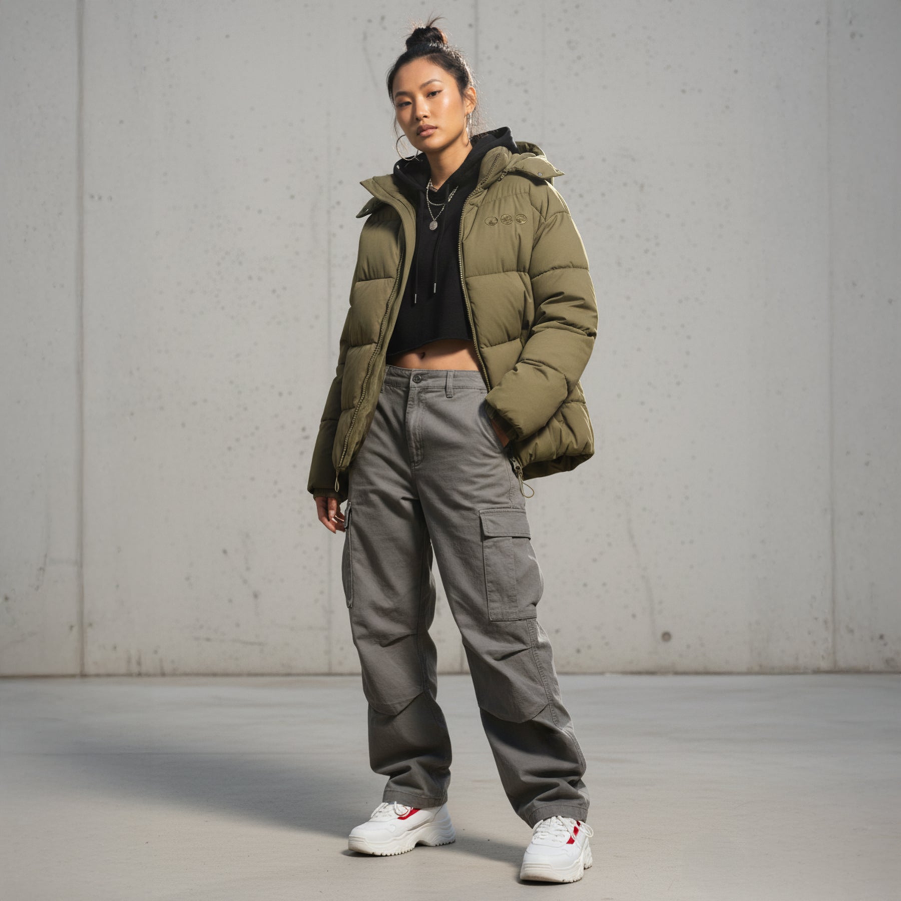 KAILANI Puffer Jacket down jacket with hood