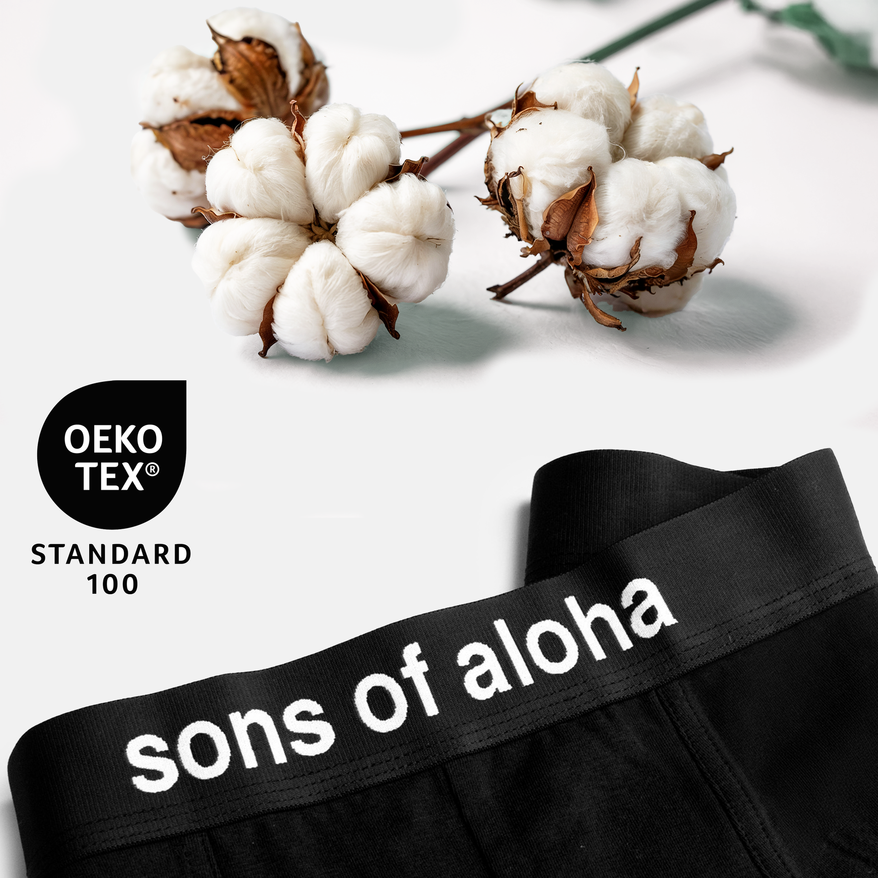 SONS OF ALOHA Boxershorts 6er Packung Männer Unterhosen Herren blau schwarz oder weiss 4