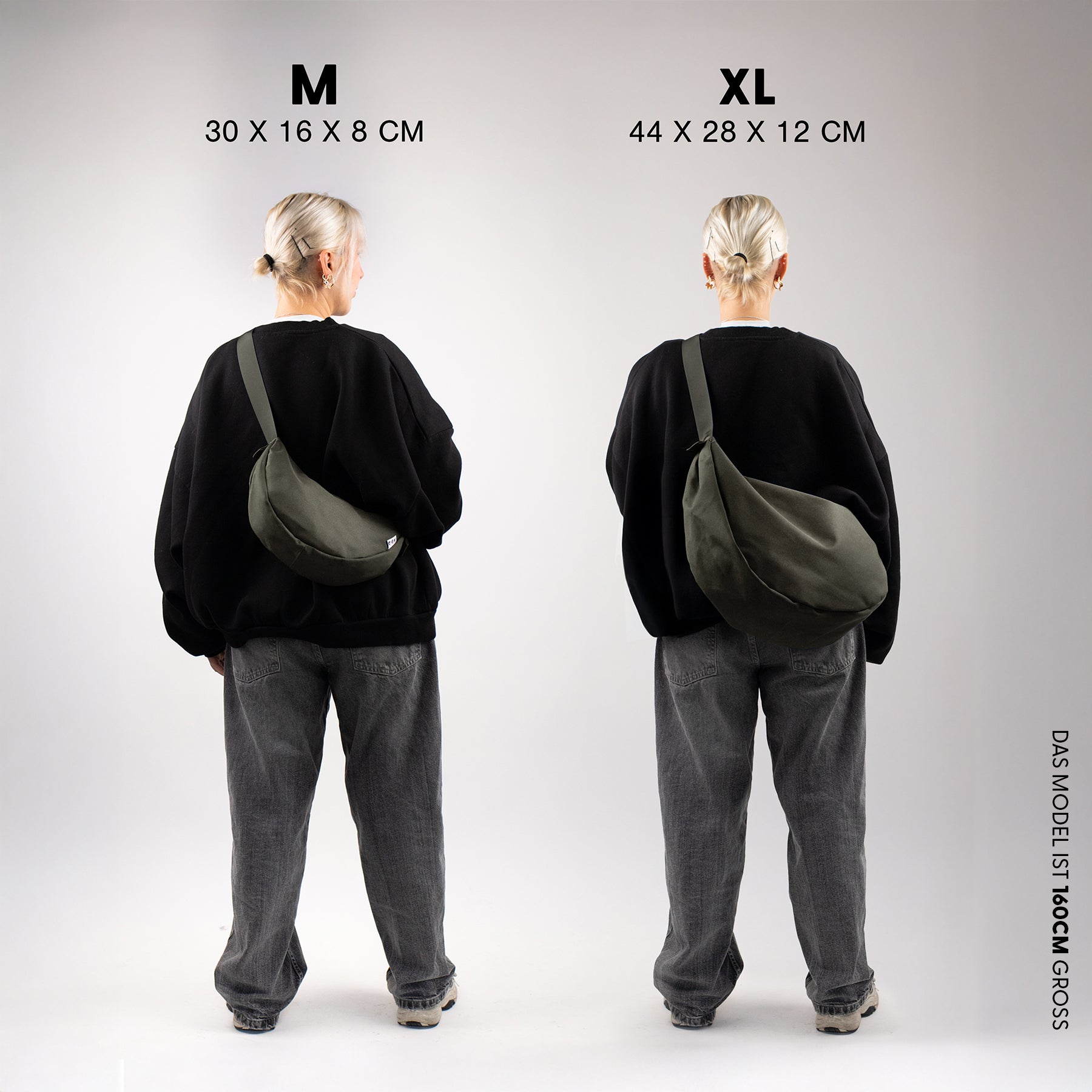 SONS OF ALOHA Moon-Bag Umhängetasche unisex Cross-body Bag Halbmond Tasche zum Umhängen khaki 50732