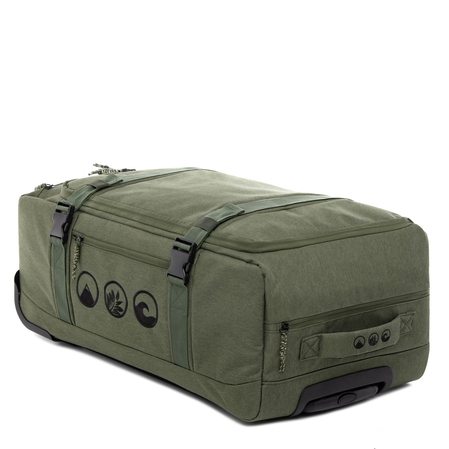 Reisetasche mit Rollen MAKAI Rollkoffer olive oder schwarz 3