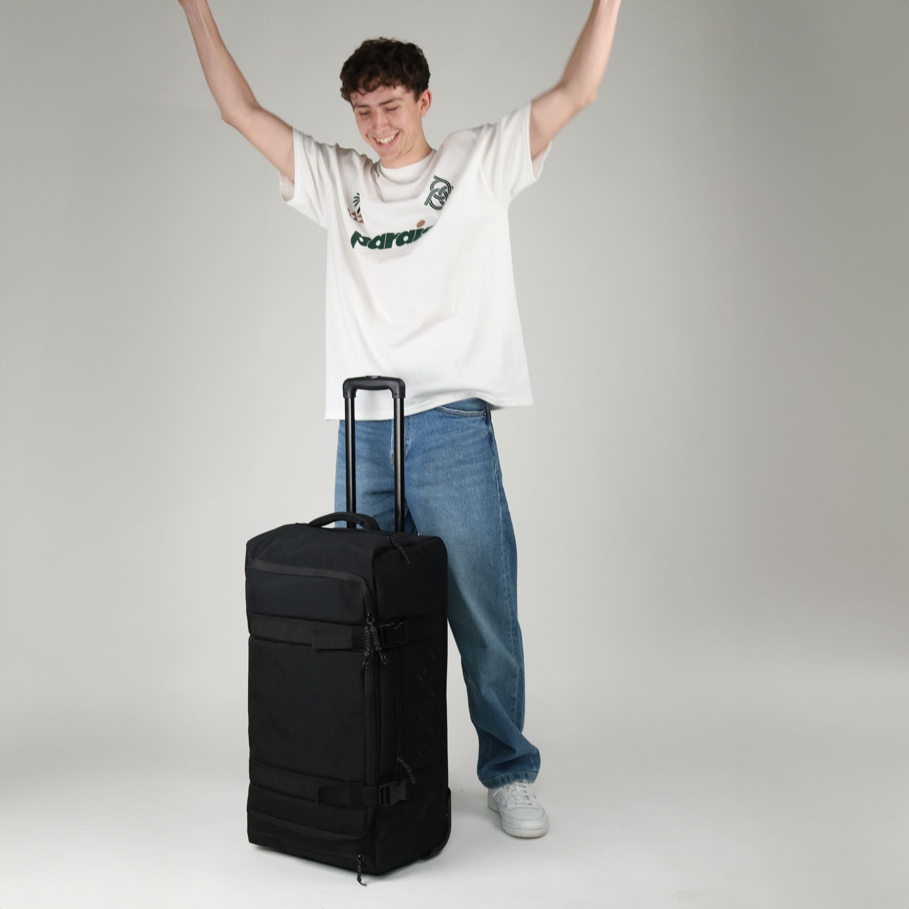 Reisetasche mit Rollen MAKAI Rollkoffer olive oder schwarz 10