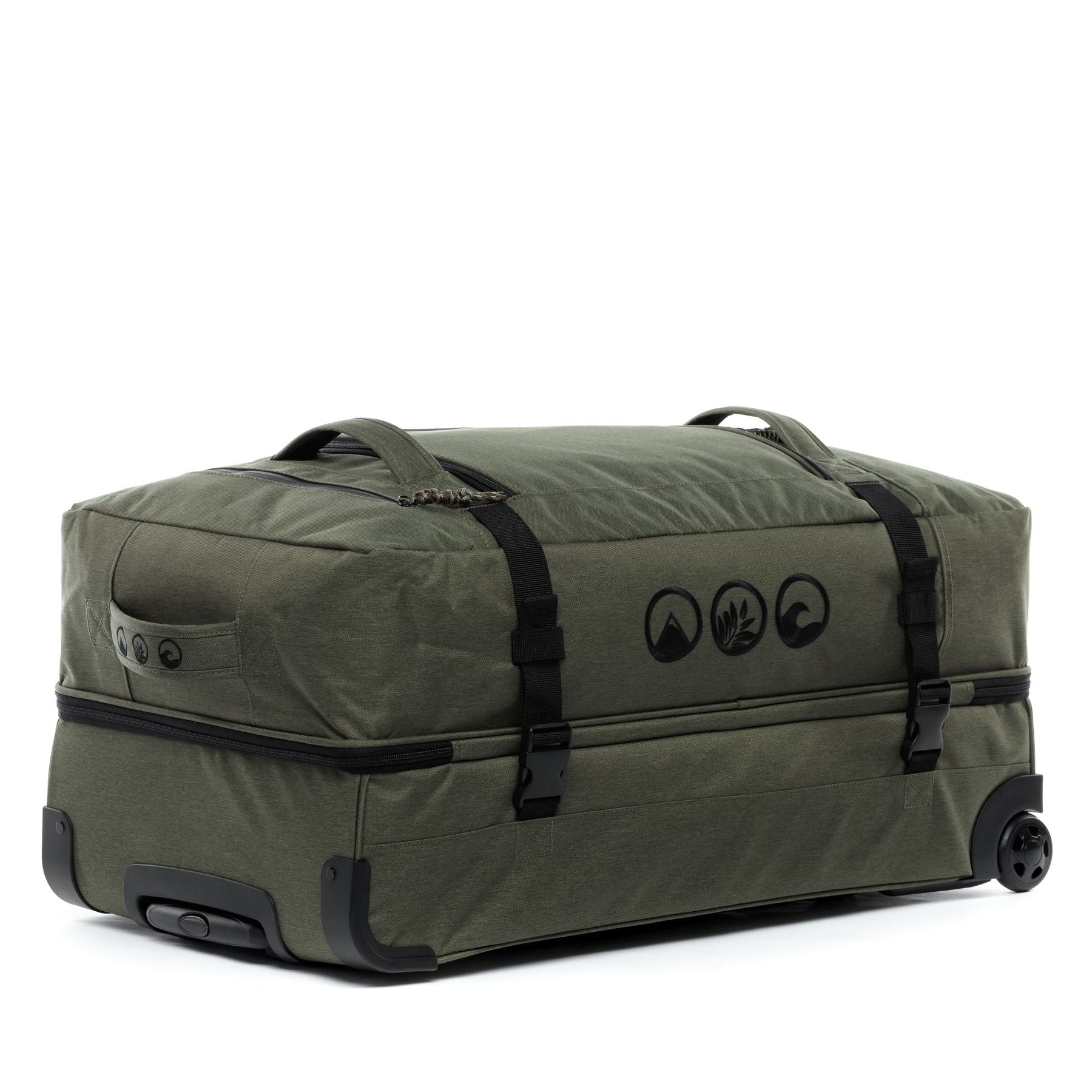 Reisetasche mit 2 Rollen KANE Duffel-Trolley Rollkoffer olive 50068