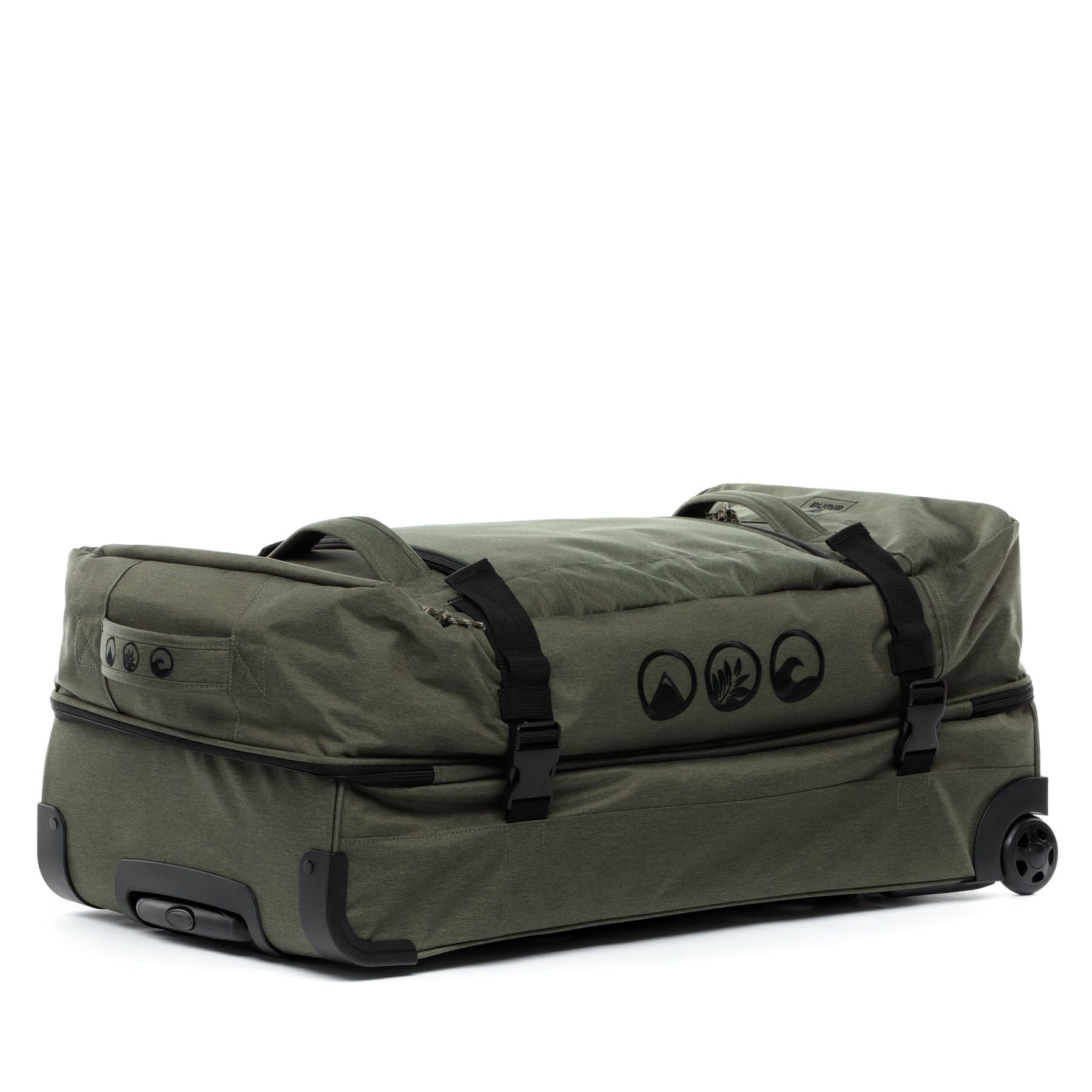 Reisetasche mit 2 Rollen KANE Duffel-Trolley Rollkoffer olive 50065