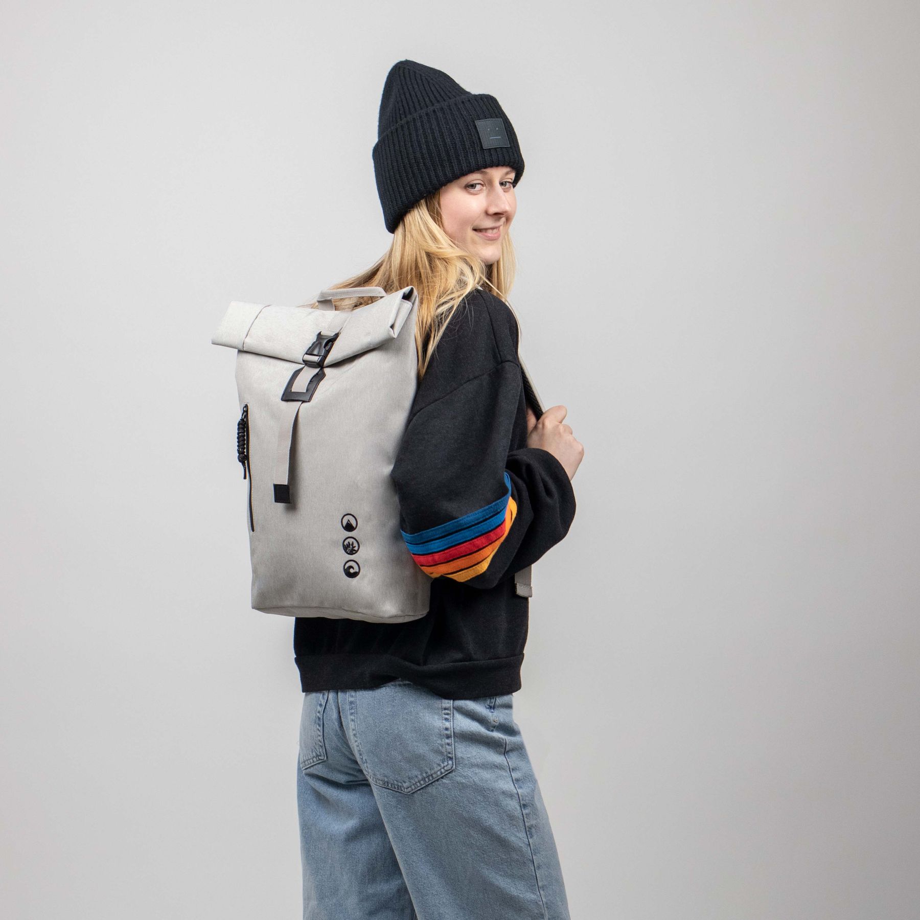 SONS OF ALOHA Rolltop Rucksack Damen schmal & klein ALANI 37643