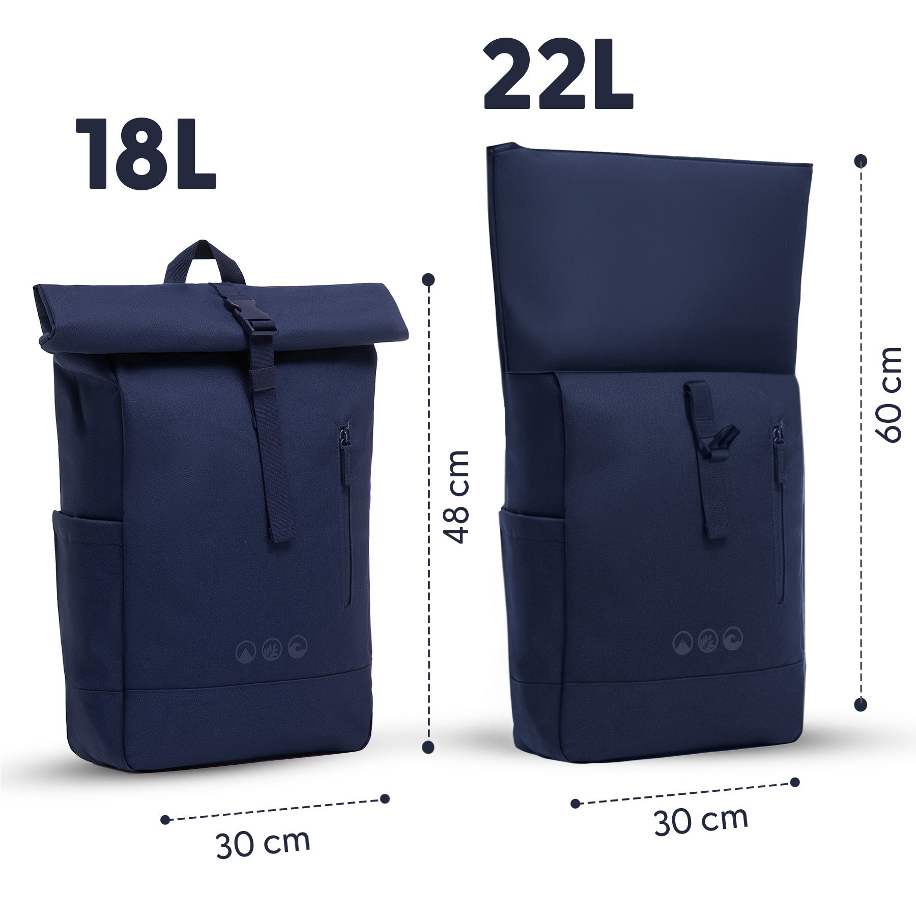 Rolltop Rucksack gross - Backpack SONS OF ALOHA Laptop-Fach Schuh-Fach