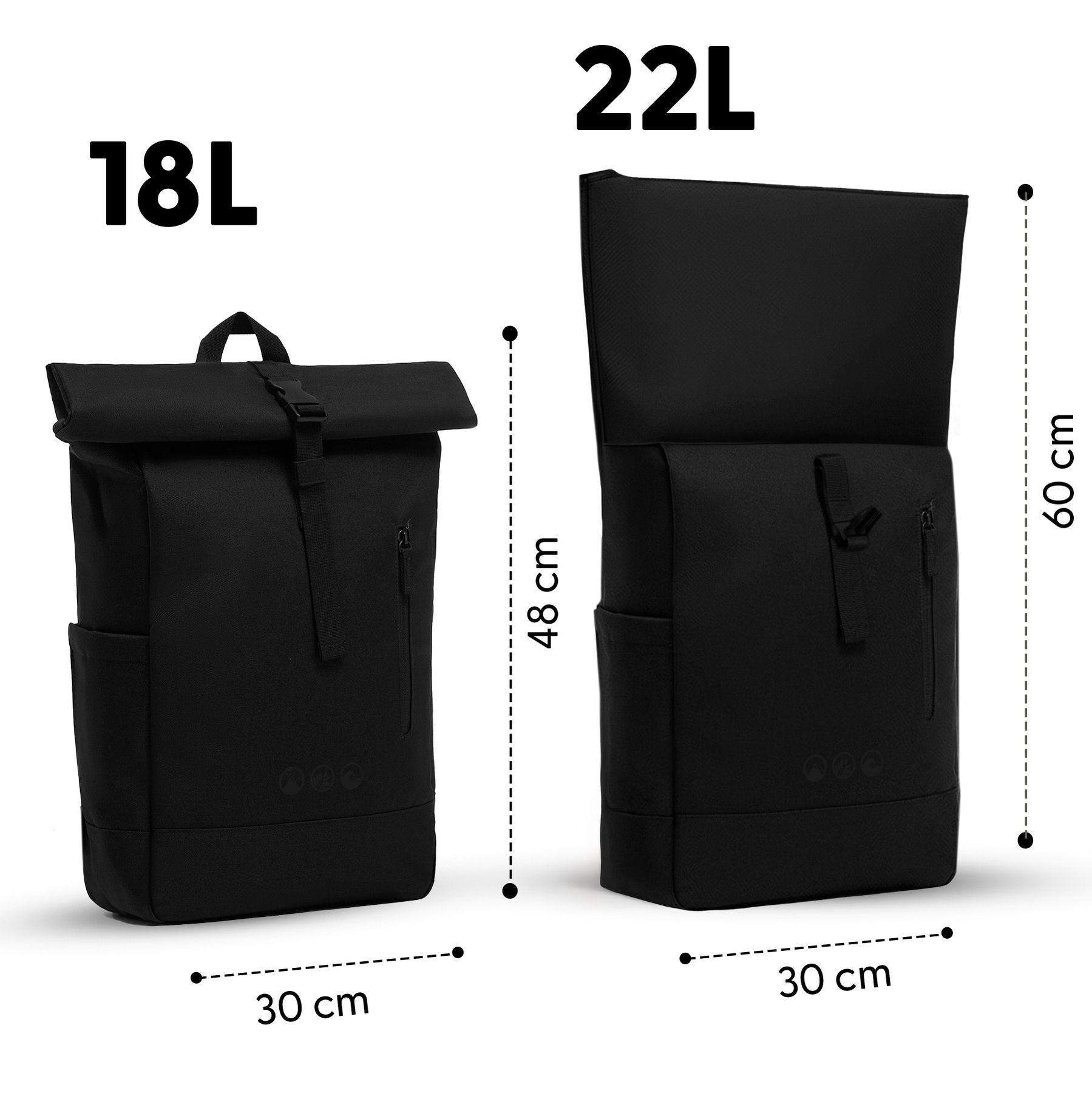 Rolltop Rucksack gross - Backpack SONS OF ALOHA Laptop-Fach Schuh-Fach