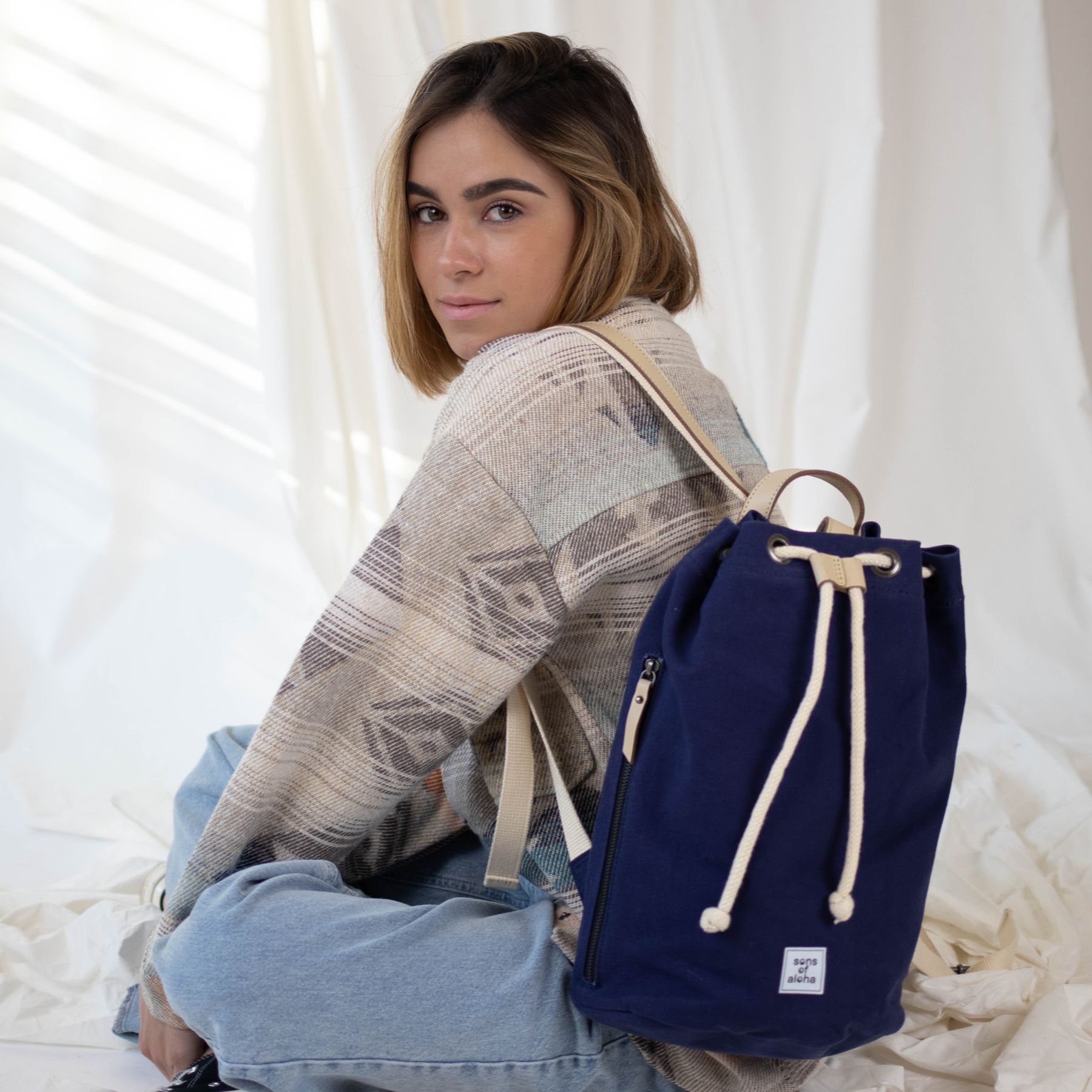 SONS OF ALOHA Canvas Matchsack Rucksack klein MALU  34493