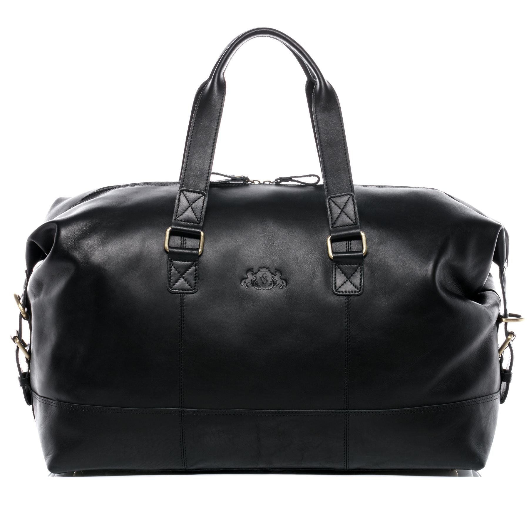 SID & VAIN Reisetasche Weekender Leder YALE schwarz 12850