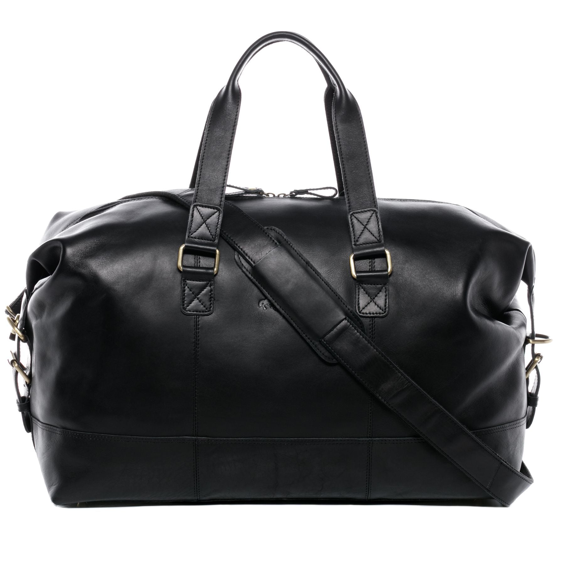 SID & VAIN Reisetasche Weekender Leder YALE schwarz 13775
