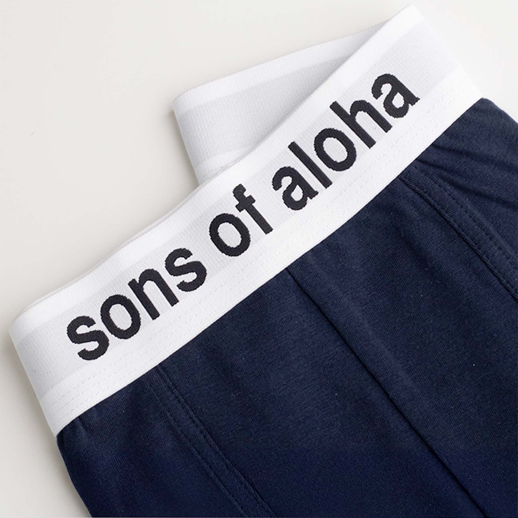 Detailbild Baumwollunterhose mit Schriftzug Sons of Aloha