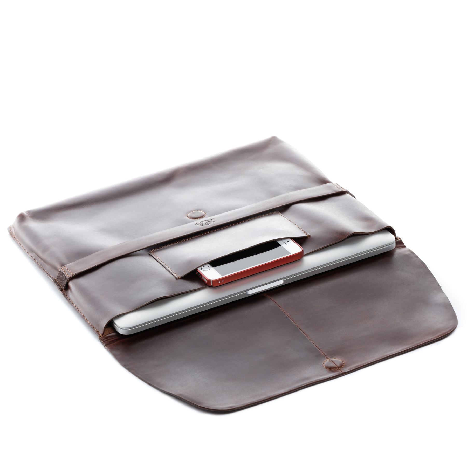 SID & VAIN Laptophülle Leder HARVORD 15-brown 16073