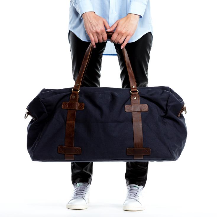 Men PU Leather Business Handbag For Male Fashion Round Bucket Travel Handle Bag Brown