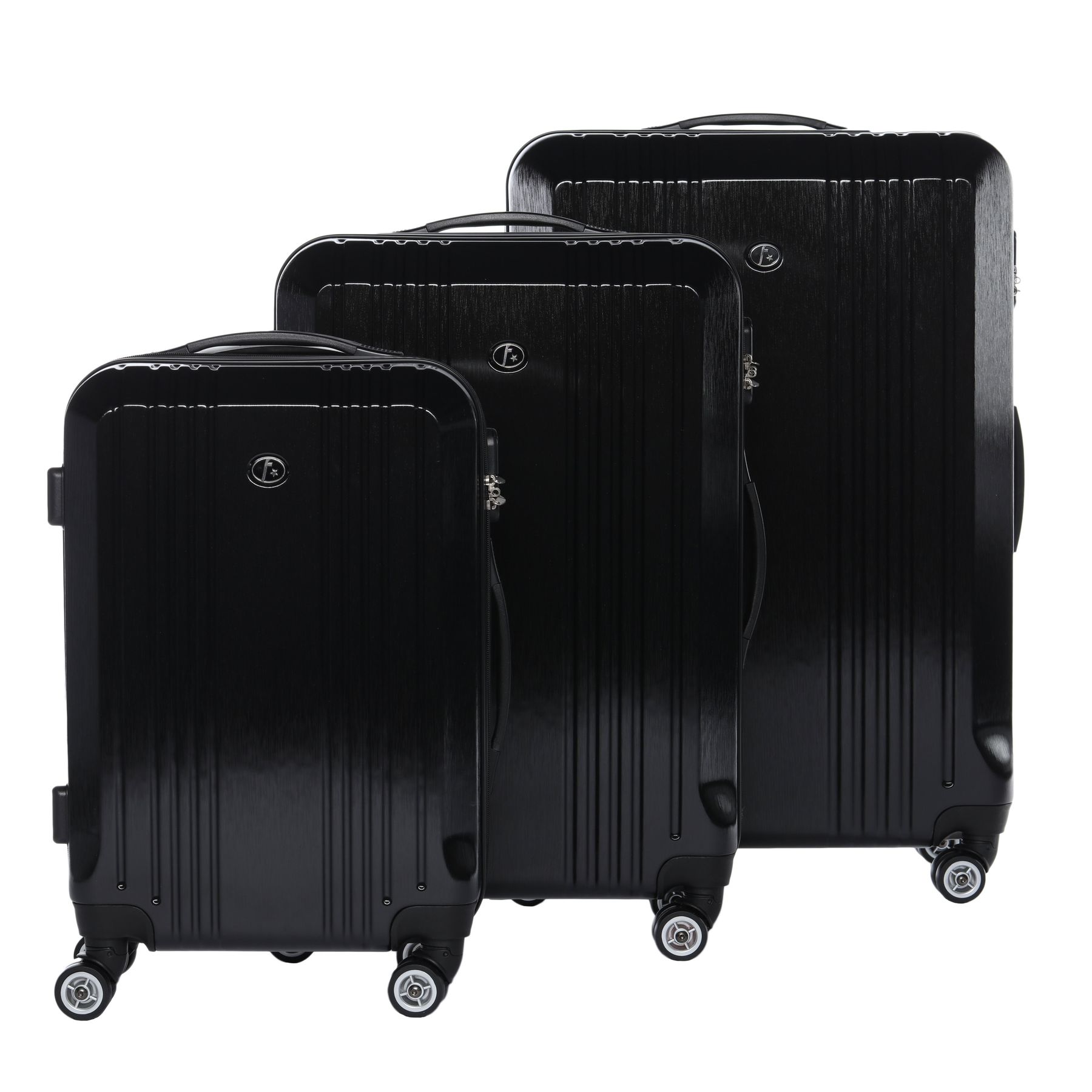 Produktbild Hartschalenkoffer dreier Set schwarz CANNES