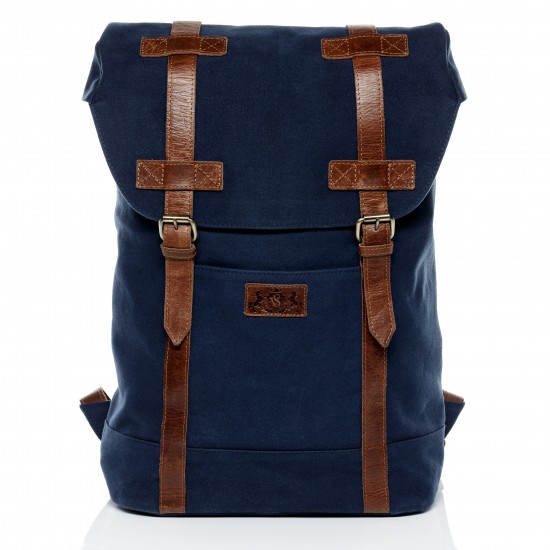 Rucksack Canvas mit Leder CHASE