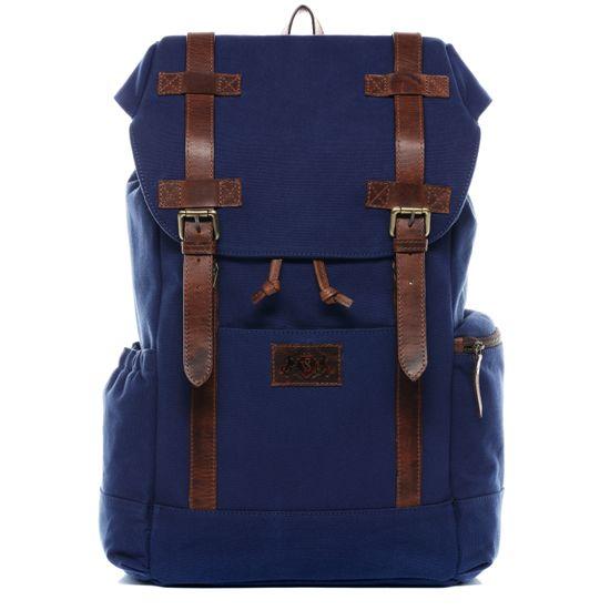 Canvas Rucksack Chase blau